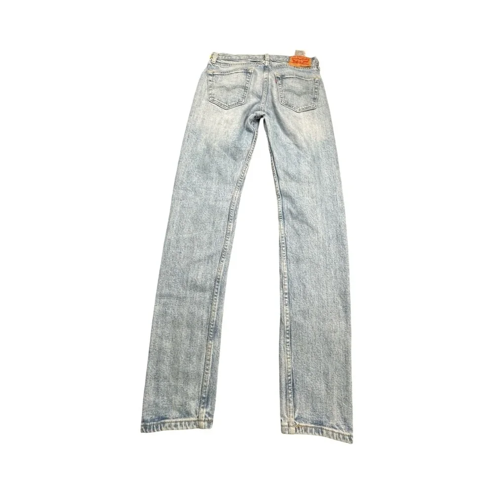 Levis Jeans Mens W29 L32 Blue 511 Slim Fit Light Wash Denim WaterLess Button Fly